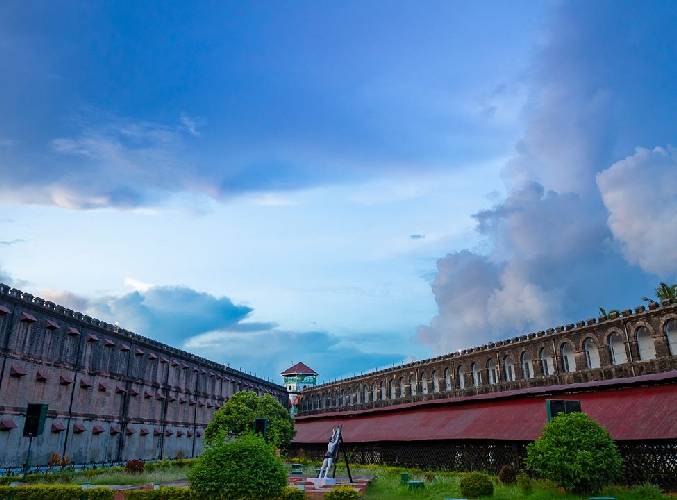 The evening Light and Sound Show at Cellular Jail in Port Blair