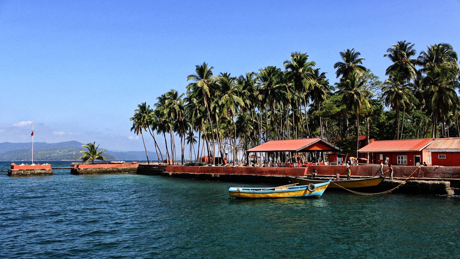Coastal view of Port Blair, Andaman Islands