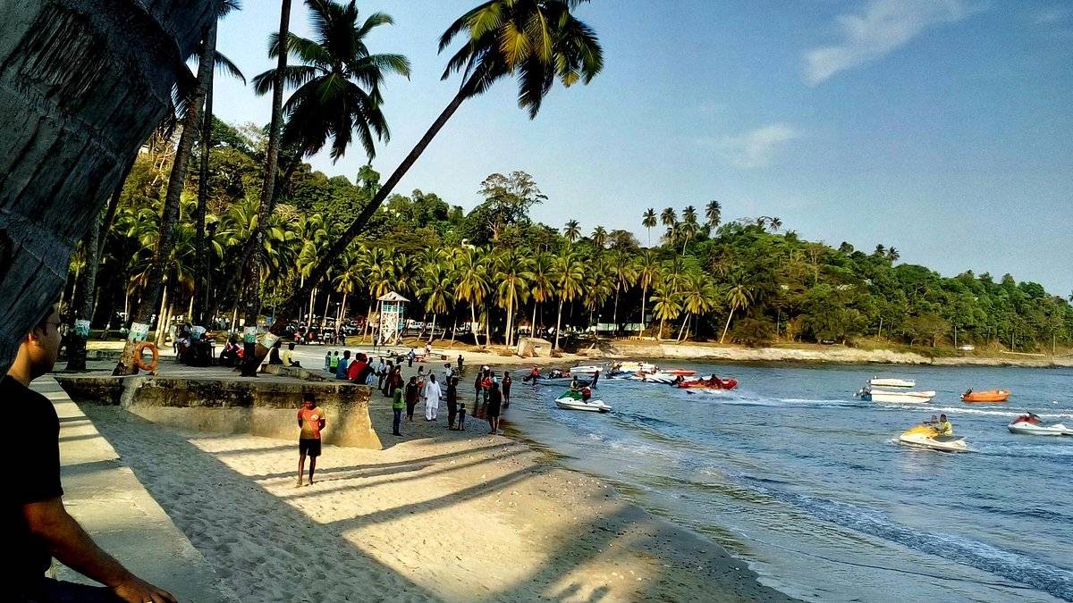 Corbyn's Cove Beach near Port Blair